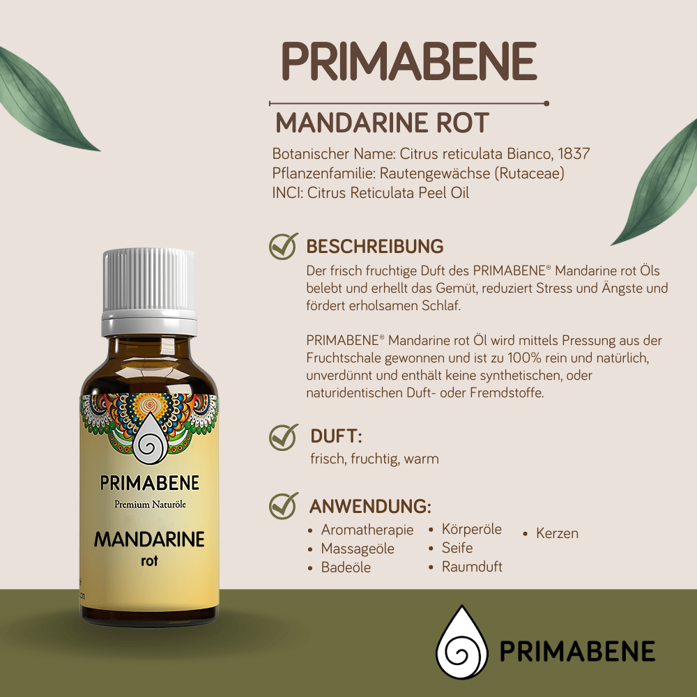 Bild von Mandarine rot, 100% rein ätherisches Öl